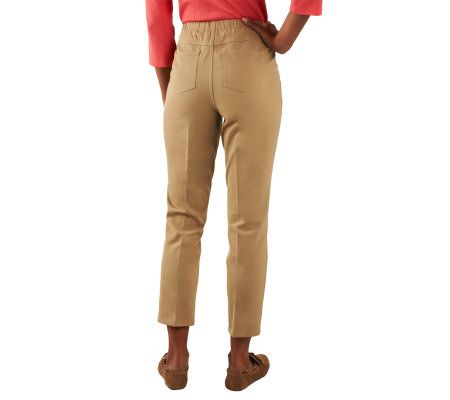 Isaac Mizrahi Live! 24/7 Stretch Pull-On Ankle Length Pants