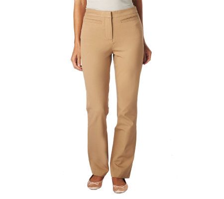 Isaac Mizrahi Live! Icon Marilyn 24/7 Stretch Straight Pants - A228243
