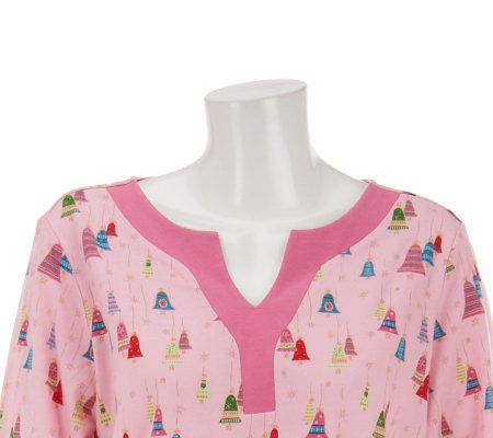 SleepIn by Bedhead PJs Vintage Bells 2-Pc Tee & Pant Lounge Set