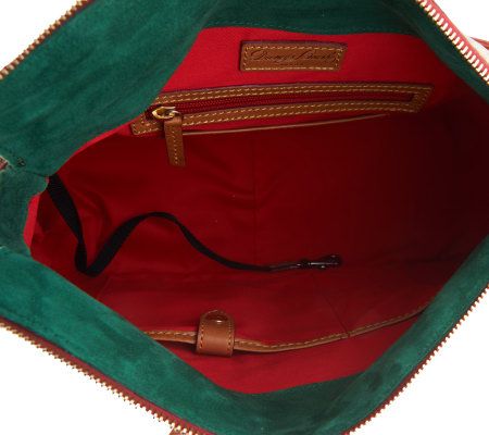 Dooney & Bourke Python Embossed Leather E/W Zip Sac