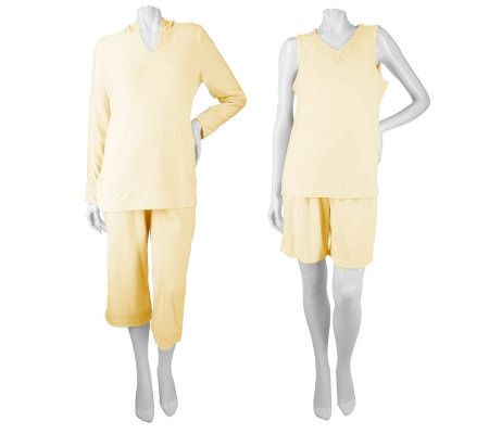 Sport Savvy Crochet Trim Knit Terry 4-piece Wardrober - A7643