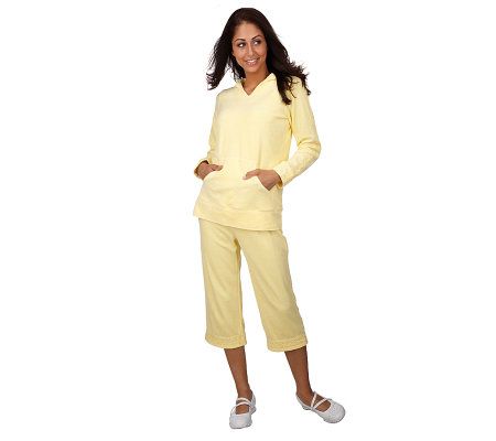Sport Savvy Crochet Trim Knit Terry 4-piece Wardrober
