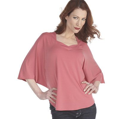 George Simonton Milky Knit Caftan with Sweetheart Neckline - A199944