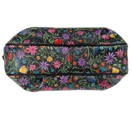 Dooney & Bourke Floral Coated Fabric N/S Collins Hobo Bag