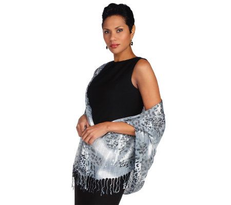 Joan Rivers Animal Attraction Sequined Scarf - A219244