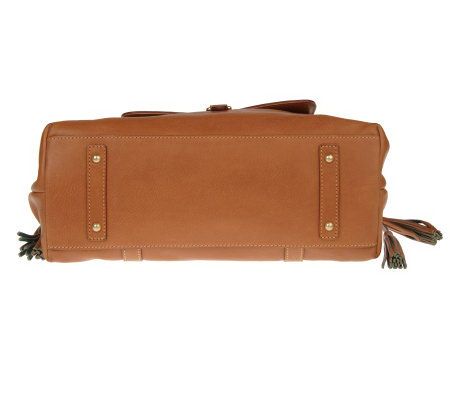 Dooney & Bourke Florentine Leather Medium Pocket Tassel Bag