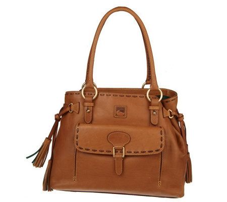 Dooney & Bourke Florentine Leather Medium Pocket Tassel Bag - A219944