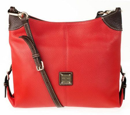 Dooney & Bourke Leather Hobo with Detachable Crossbody Strap - A220344