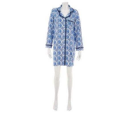 SleepIn by BedHead PJs Nightshirt with Ruffle Trim - A230144