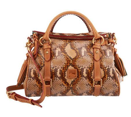 Dooney & Bourke Python Embossed Leather Small Satchel - A231444