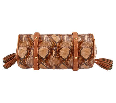 Dooney & Bourke Python Embossed Leather Small Satchel