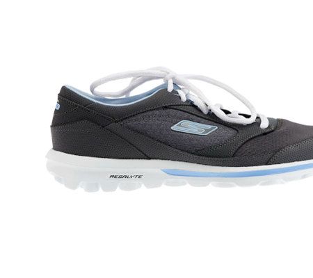 Skechers GOwalk Lace-up Sneakers with Mesh Detail