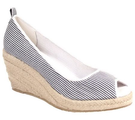 Nomad Anchor Canvas Wedge Espadrilles - A324344