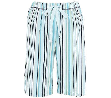 Jockey Separates Jersey Knit Windward Stripe Bermuda Short - A324544