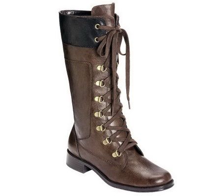 Aerosoles Joyride Lace Up Tailored Boots - A326844