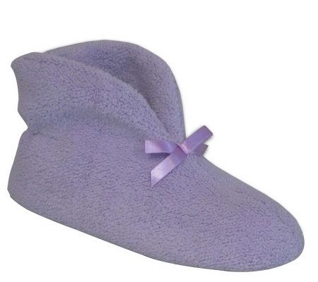 Soft Ones Womens Micro Chenille Boots w/ SatinBow - A207045