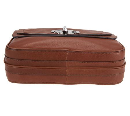 orYANY Leather Celeste Turnlock Shoulder Bag