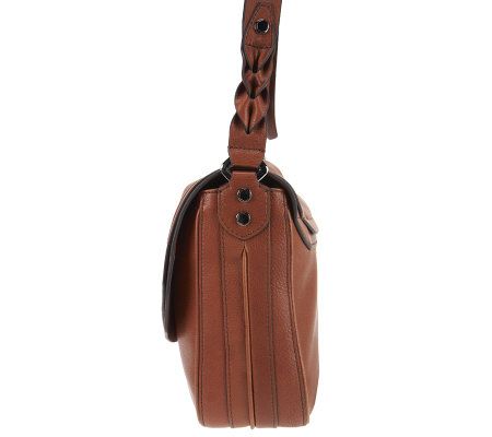 orYANY Leather Celeste Turnlock Shoulder Bag