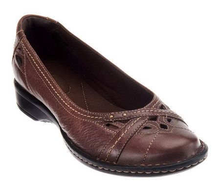 Clarks Bendables Recent Angora Leather Slip-on Shoes - A228145