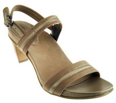 Aetrex Essence Kate Sandals with Stacked Heels - A230445