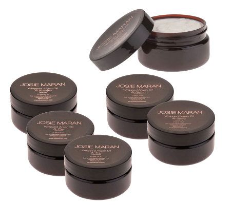 Josie Maran Whipped Argan Set of 6 2 oz Body Butters - A234845