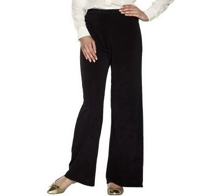 As Is Isaac Mizrahi Live! Matte Jersey Elastic Waist Pants - A237145