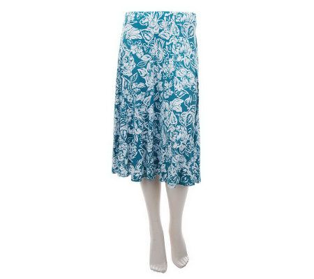 Motto Mid-calf Knit A-line Pull-on Skirt - A199046