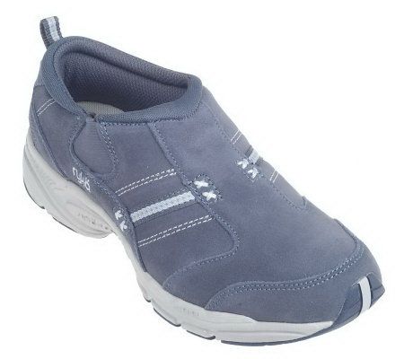 Ryka Suede Slip-on Shoes with Rocker Technology - A209546