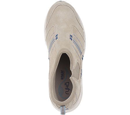 Ryka Suede Slip-on Shoes with Rocker Technology