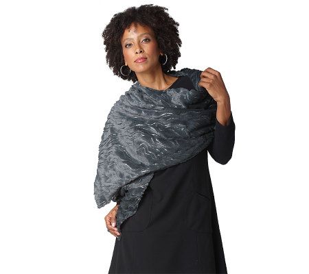 Joan Rivers Wrapped in Glamour Faux Fur Stole - A219246