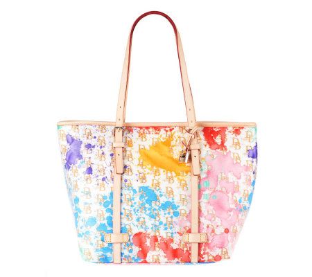 Dooney & Bourke Coated Cotton DB75 Splash Tote - A223646