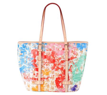 Dooney & Bourke Coated Cotton DB75 Splash Tote