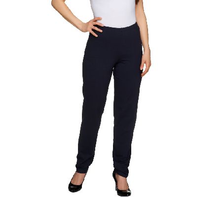 Women with Control Flat Front No Side Seam Regular Pants - A227646