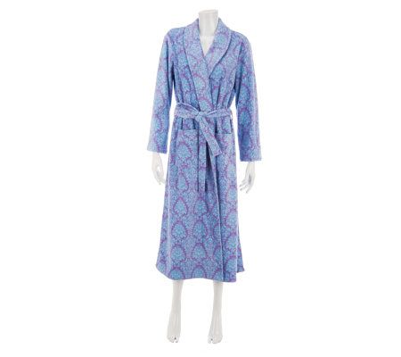 SleepIn by BedHead PJs Damask Polar Fleece Robe - A230146