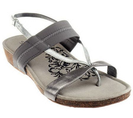 Aetrex Sandalista Maya Sandals with Adjustable Backstrap - A230446