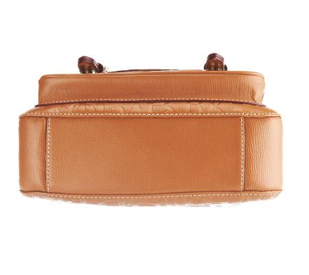 Dooney & Bourke Retro Embossed Leather Small Safari Crossbody