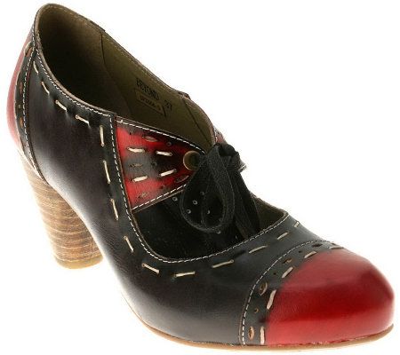 Spring Step Style Beyond Leather Lace-Up Shoes - A325346