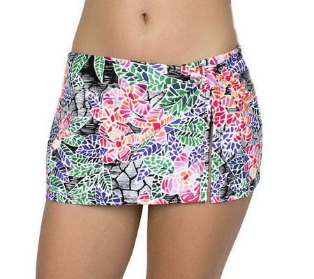 Simply Sole Key West Mosaic Ring Swim Skirt - A327246
