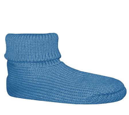 Soft Ones Womens Cuff Slipper Socks w/ Anti-Skid - A207047