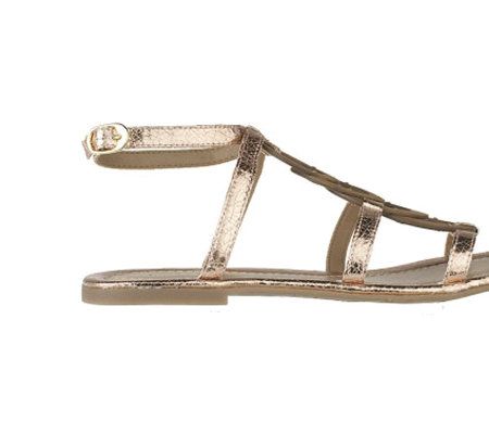 KathyVanZeeland Gladiator Sandals with Circle Detail