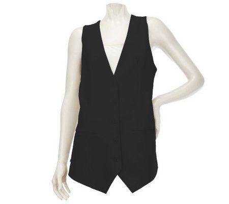 CE by Cristina Ehrlich Vest with Lace Inset Detail - A224047