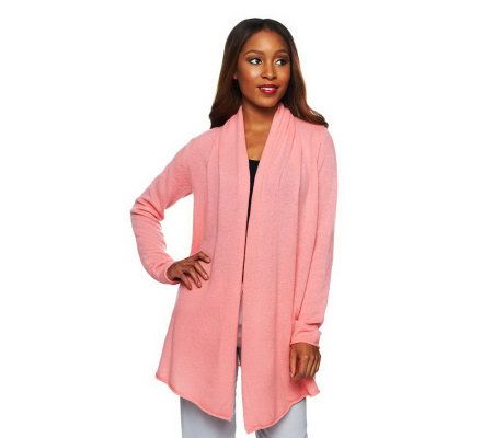 Isaac Mizrahi Live! 2-Ply Cashmere Ballerina Cardigan - A225547