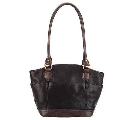 Tignanello Glazed Vintage Leather Dome Shopper - A229047