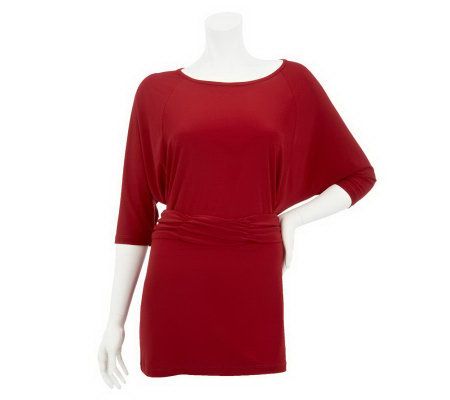 Attitudes by Renee Scoopneck Tunic with Belt - A229647