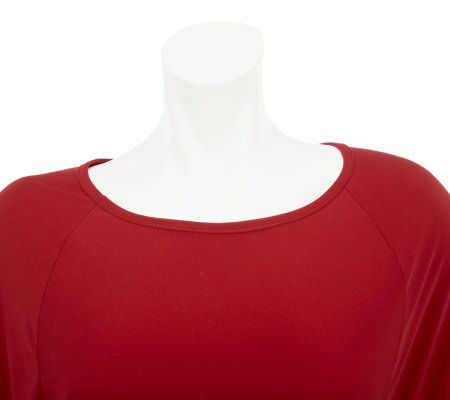 Attitudes by Renee Scoopneck Tunic with Belt