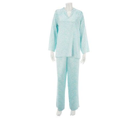 SleepIn by BedHead PJs Zebra Print Tunic Lounge Set - A230147