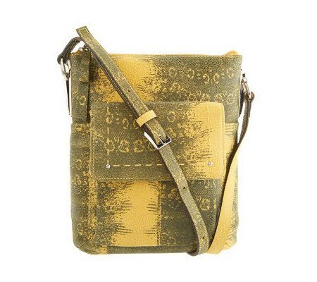 B. Makowsky Leather Zip Top Crossbody Bag - A230947