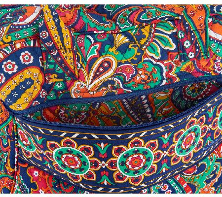 Vera Bradley Signature Print Travel Bag and Slim Cosmetic Case
