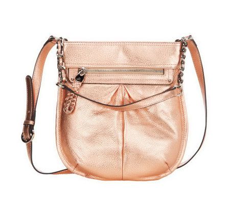 As Is B. Makowsky Glove Leather Convertible Crossbody Bag - A237347