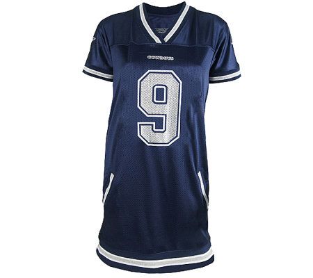 NFL Dallas Cowboys Tony Romo Womens Naomi Jersey Dress